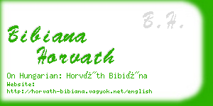 bibiana horvath business card